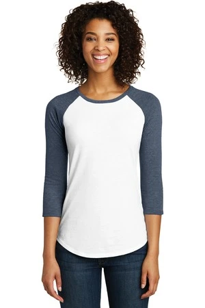 District Ladies' Fitted (Junior Fit ) Very Important Tee 3/4-Sleeve Raglan 8 District Ladies' Fitted (Junior Fit ) Very Important Tee 3/4-Sleeve Raglan - Image 6