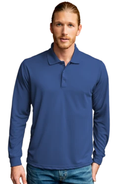 Omega Long Sleeve Solid Mesh Tech Polo 16 Omega Long Sleeve Solid Mesh Tech Polo -Jiffyshirts Sales Store dfd050aa80e031