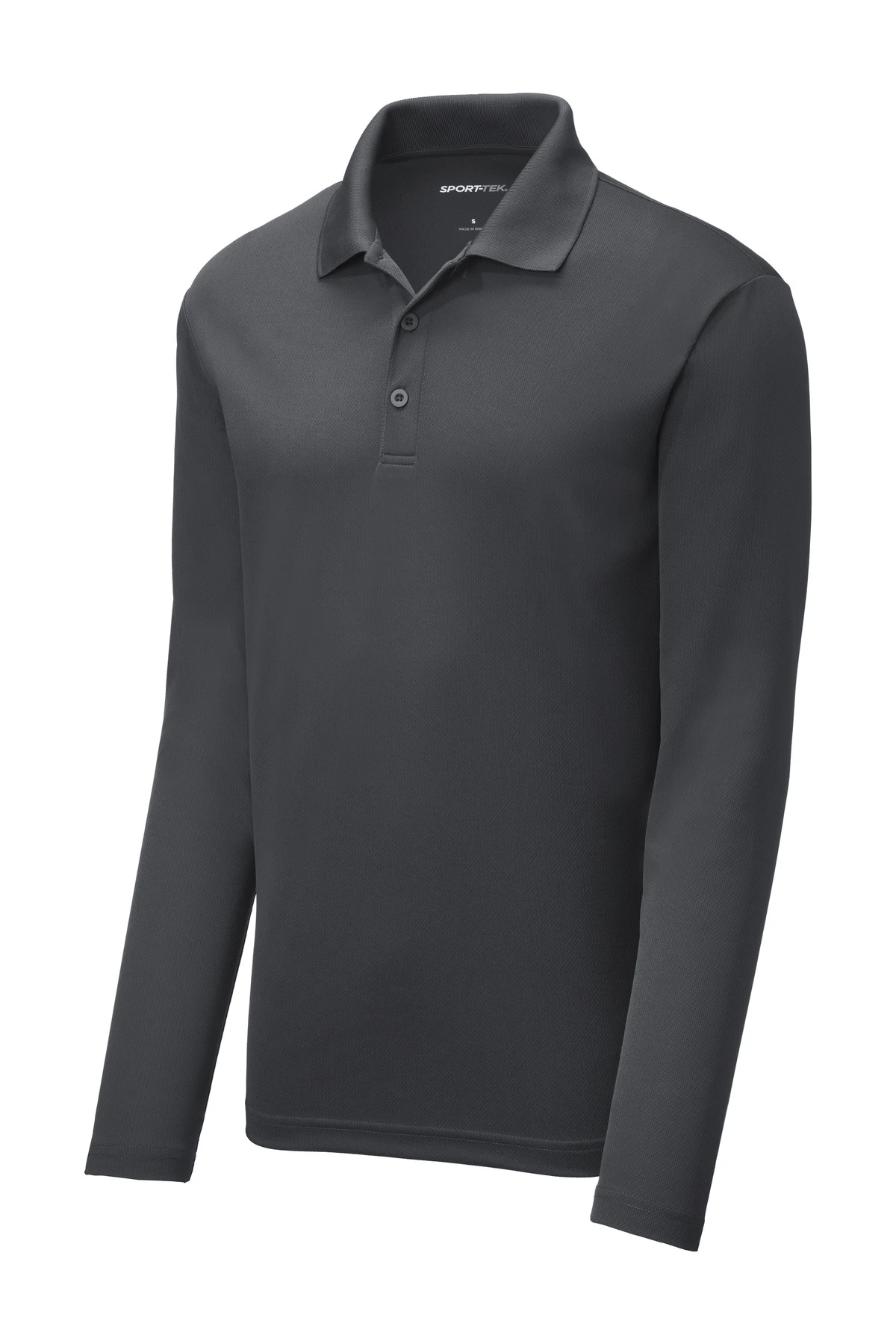 Men's PosiCharge RacerMesh Long Sleeve Polo 5 Men's PosiCharge RacerMesh Long Sleeve Polo - Image 3