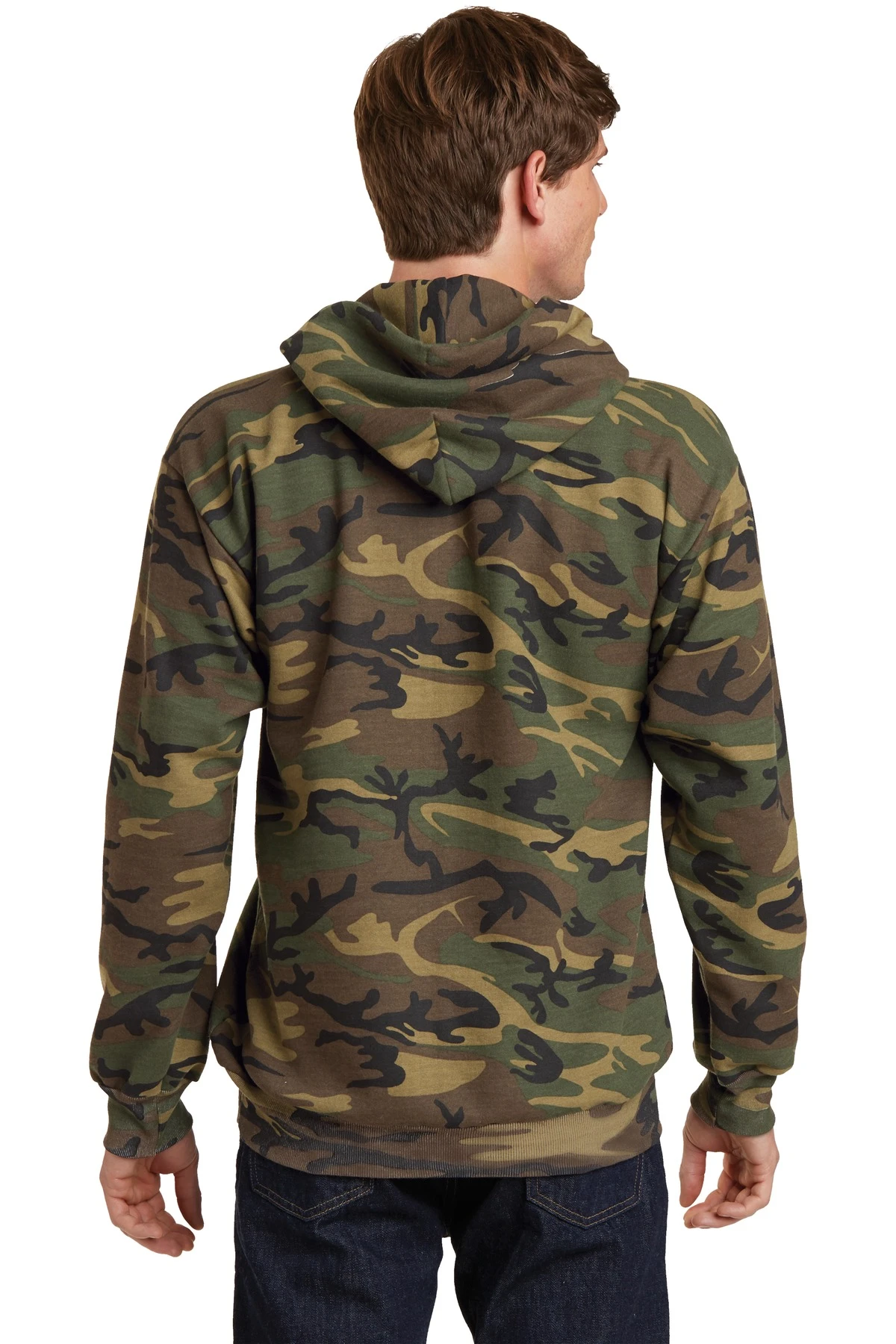 Unisex Core Fleece Camo Pullover Hooded Sweatshirt 4 Unisex Core Fleece Camo Pullover Hooded Sweatshirt - Image 2