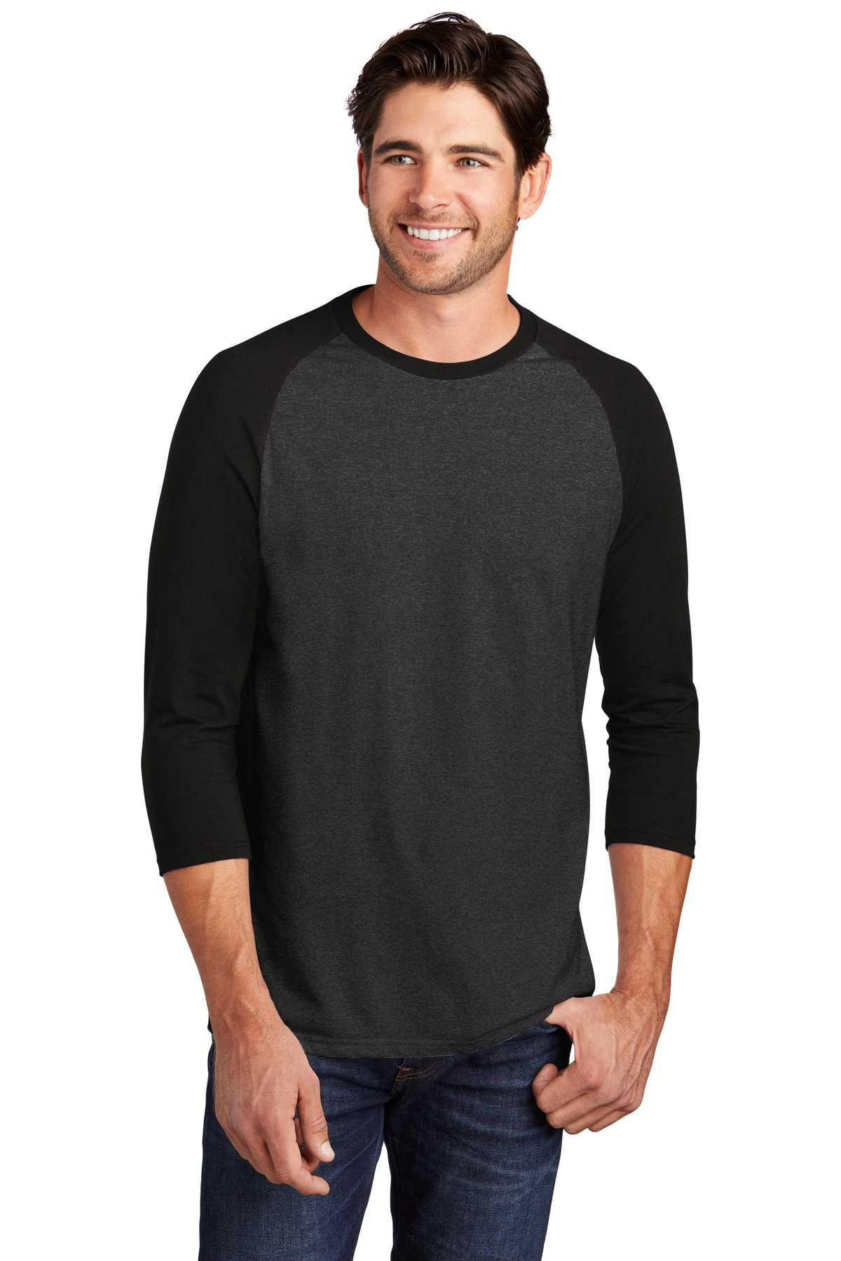 District Unisex Perfect Tri 3/4-Sleeve Raglan 13 District Unisex Perfect Tri 3/4-Sleeve Raglan - Image 11