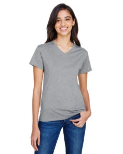 Ladies' Topflight Heather V-Neck T-Shirt 16 Ladies' Topflight Heather V-Neck T-Shirt -Jiffyshirts Sales Store e2af435ade09fa