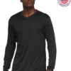 Adult Unisex USA Made Long Sleeve V-Neck Tee -Jiffyshirts Sales Store e32e10e882917a