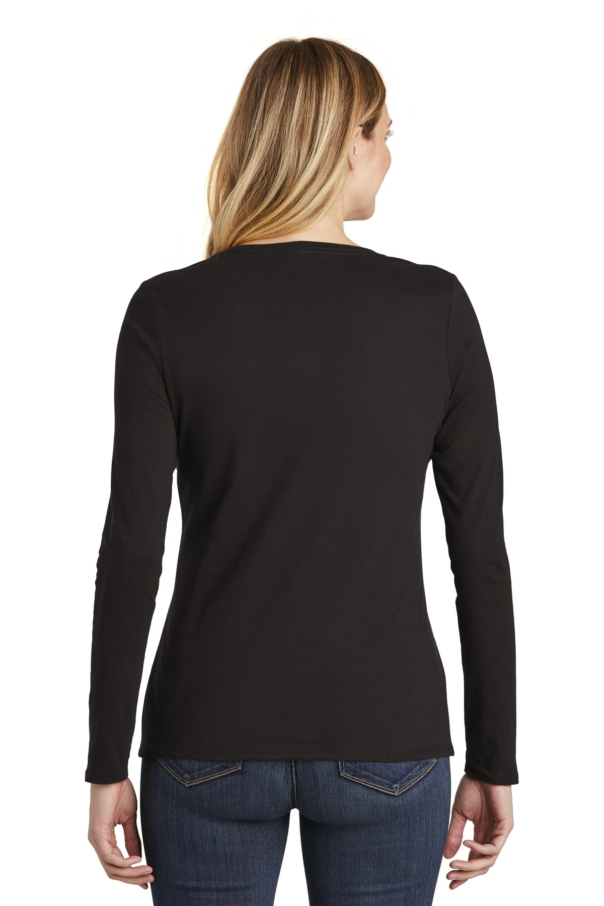District Ladies' Very Important Tee Long Sleeve V-Neck 4 District Ladies' Very Important Tee Long Sleeve V-Neck - Image 2
