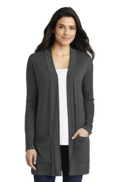 Ladies Concept Long Pocket Cardigan -Jiffyshirts Sales Store e3533f52840a8d