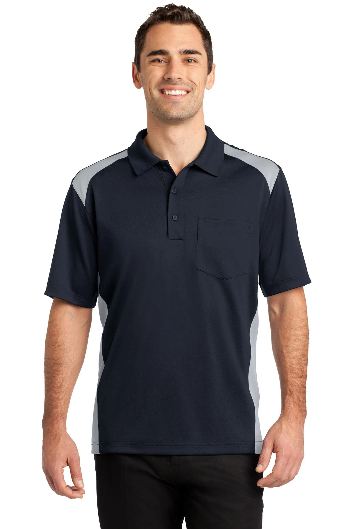 Select Snag-Proof Two Way Colorblock Pocket Polo 12 Select Snag-Proof Two Way Colorblock Pocket Polo - Image 10