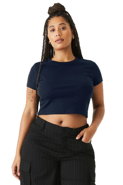 Ladies' Micro Ribbed Baby Tee 12 Ladies' Micro Ribbed Baby Tee - Image 10