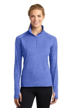 Ladies Sport-Wick Stretch 1/2-Zip Pullover -Jiffyshirts Sales Store e44279969f5726