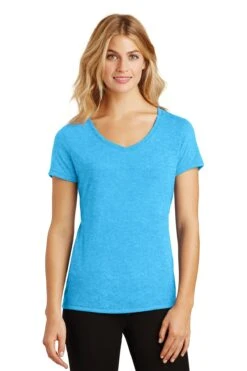 District Ladies' Perfect Tri V-Neck Tee -Jiffyshirts Sales Store e490bfdd916c58