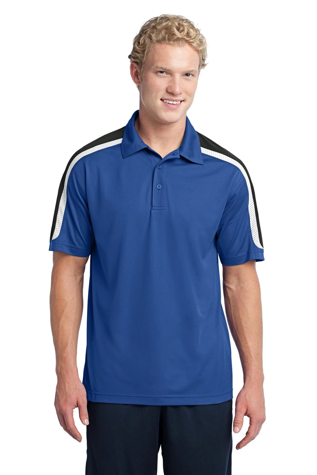 Tricolor Shoulder Micropique Sport-Wick Polo 4 Tricolor Shoulder Micropique Sport-Wick Polo - Image 2