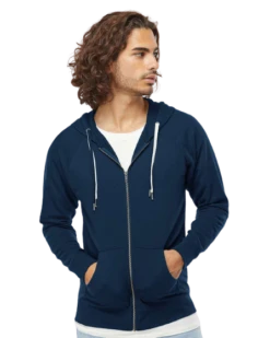 Unisex Lightweight Loopback Terry Zip Hood -Jiffyshirts Sales Store e58beb24d49f22