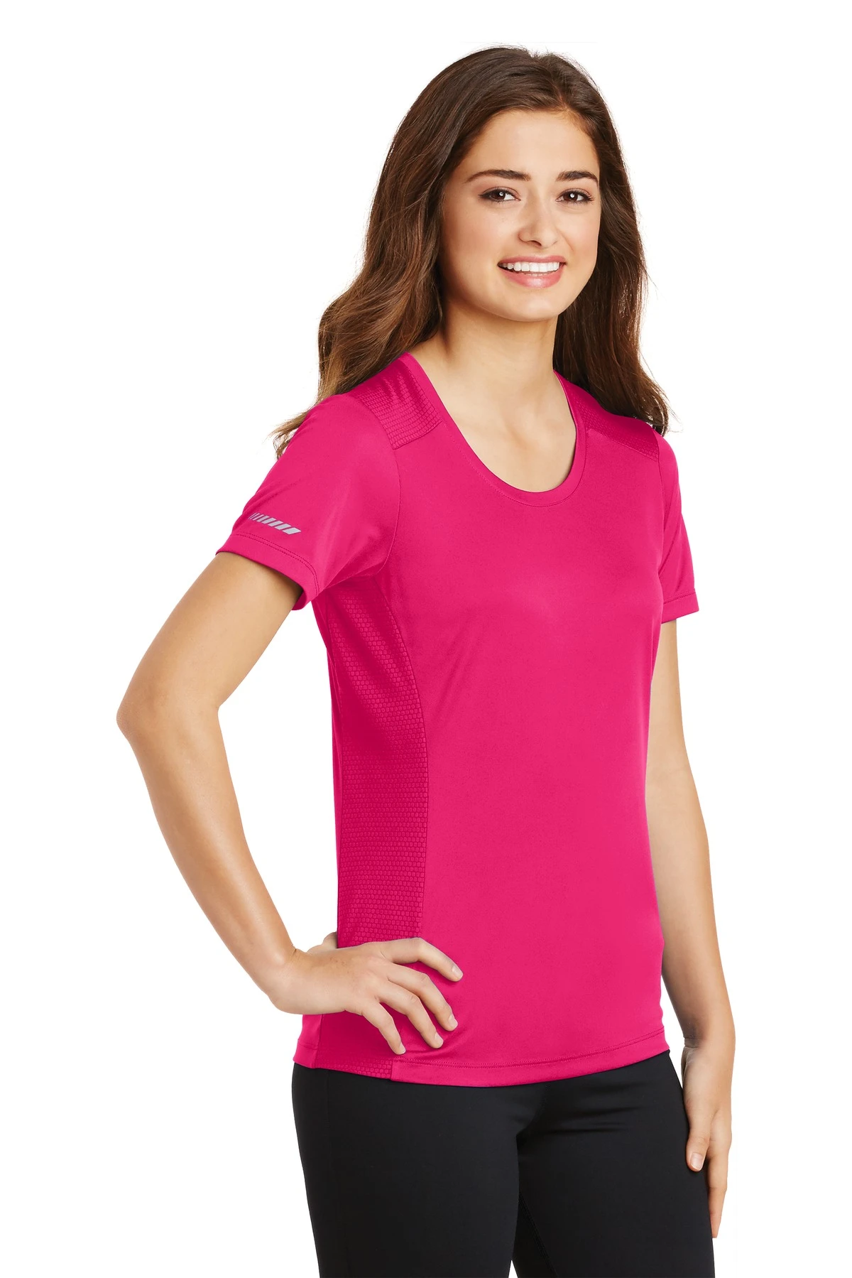 Ladies PosiCharge Elevate Scoop Neck Tee 5 Ladies PosiCharge Elevate Scoop Neck Tee - Image 3