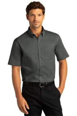 Short Sleeve SuperPro React™Twill Shirt -Jiffyshirts Sales Store e6d519b2faa296