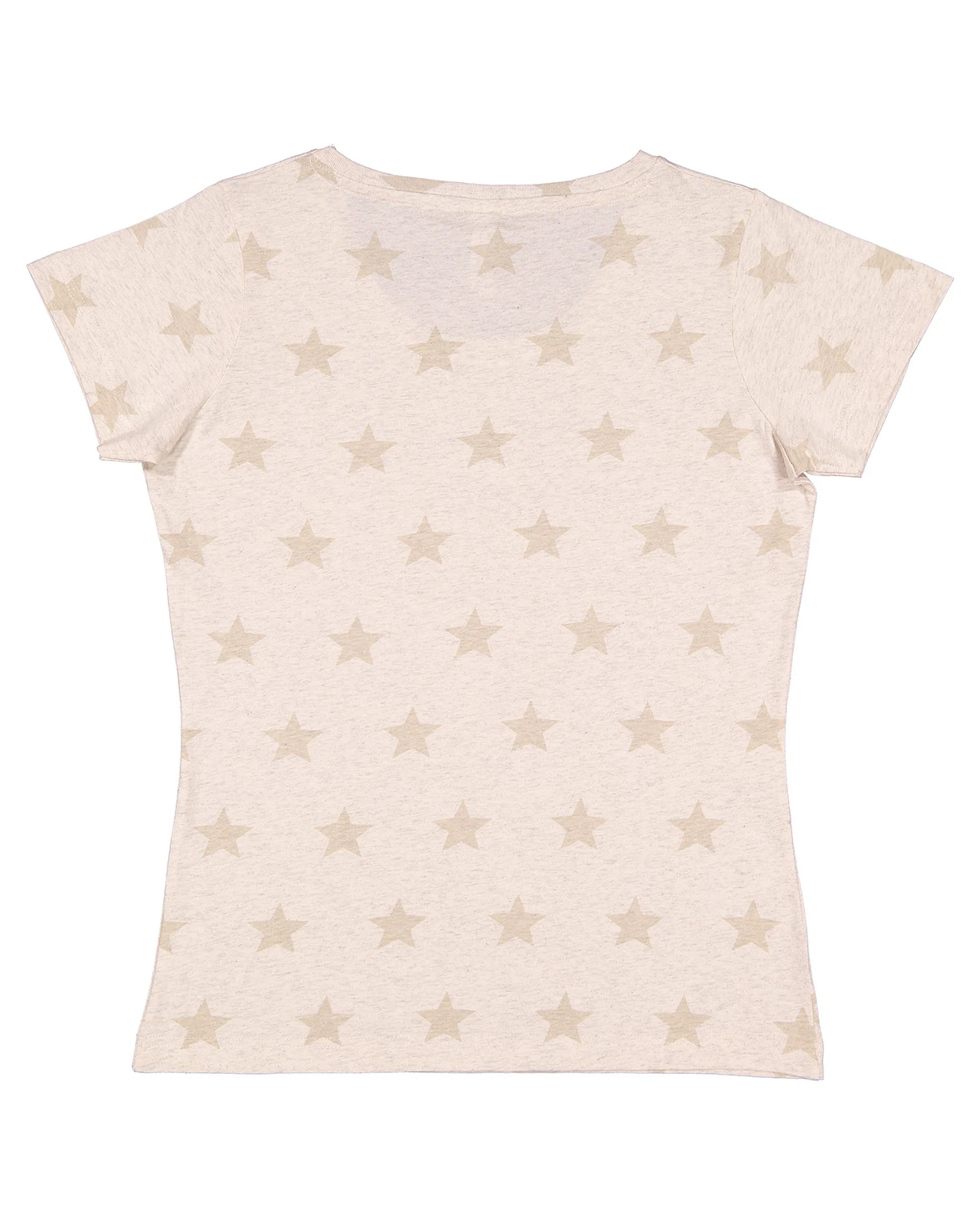 Women's Star Print Scoop Neck T-Shirt 4 Women's Star Print Scoop Neck T-Shirt - Image 2
