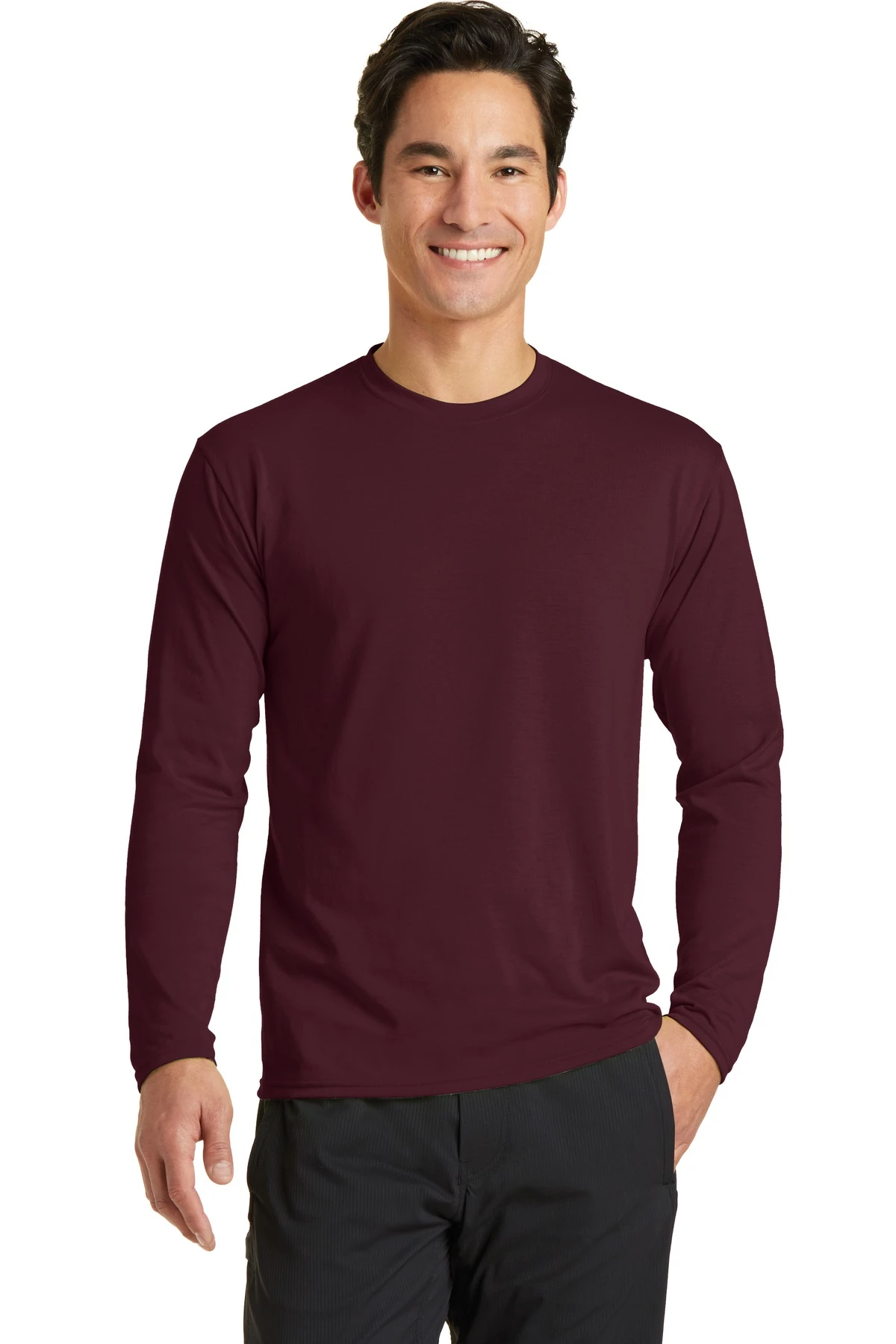 Unisex Long Sleeve Performance Blend Tee 13 Unisex Long Sleeve Performance Blend Tee - Image 11