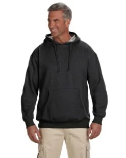 Adult Unisex 7 Oz. Organic/Recycled Heathered Fleece Pullover Hood