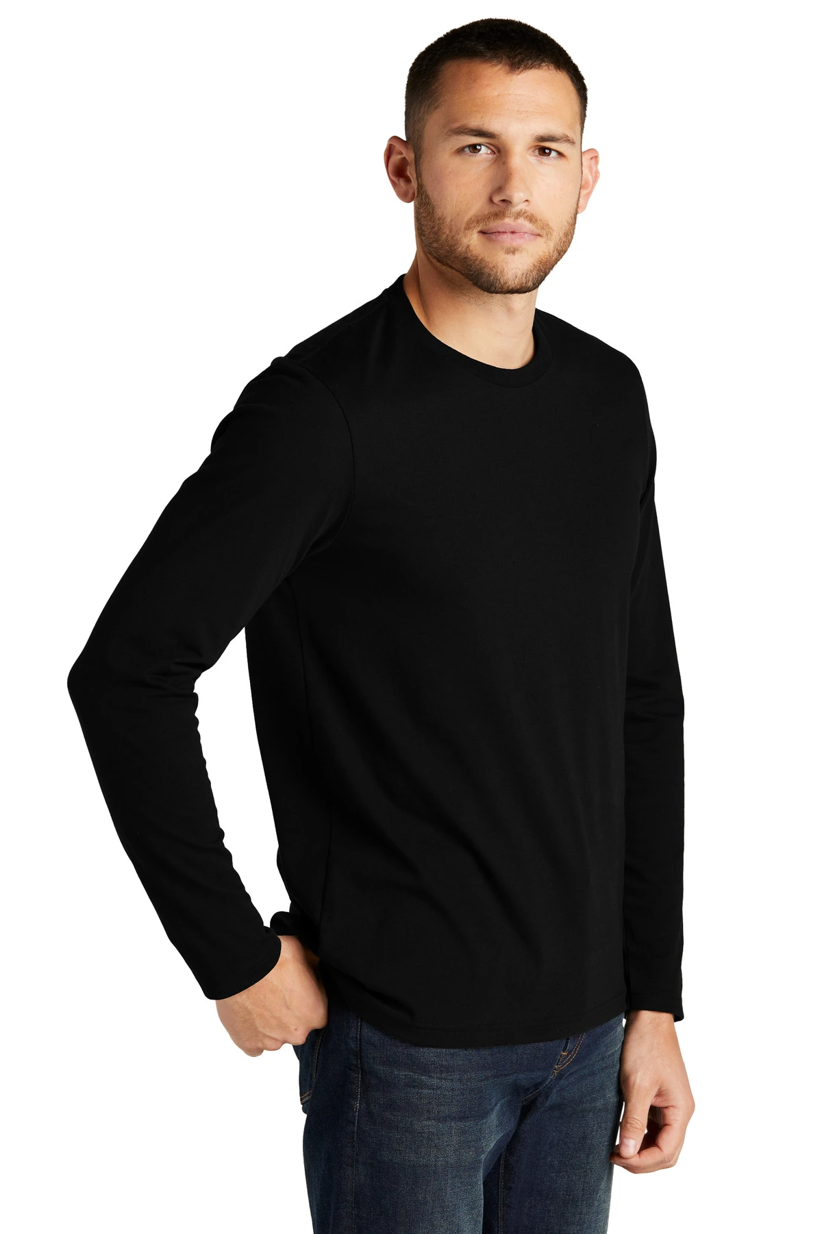 District Unisex Re-Tee Long Sleeve 4 District Unisex Re-Tee Long Sleeve - Image 2
