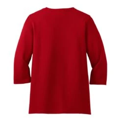 Port Authority Ladies Silk Touch Maternity 3/4-Sleeve V-Neck Shirt -Jiffyshirts Sales Store e96c1ee70d885d