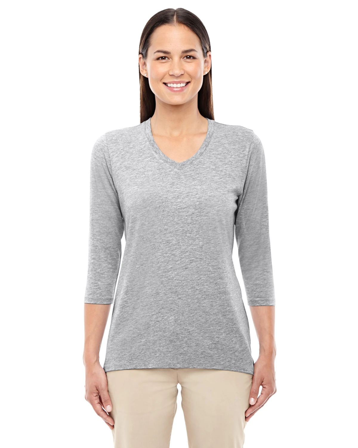 Ladies' Perfect Fit™ Bracelet-Length V-Neck Top 3 Ladies' Perfect Fit™ Bracelet-Length V-Neck Top
