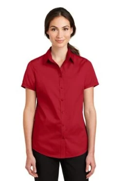 Ladies Short Sleeve SuperPro Twill Shirt 23 Ladies Short Sleeve SuperPro Twill Shirt -Jiffyshirts Sales Store eac986b00ecd54