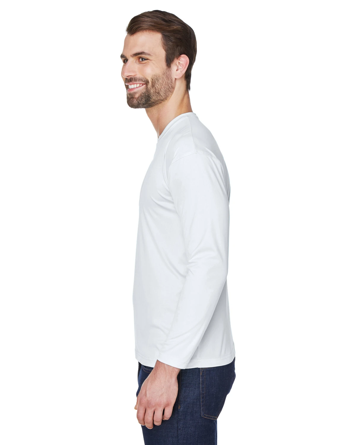 Adult Unisex Cool & Dry Sport Long-Sleeve Performance Interlock T-Shirt 4 Adult Unisex Cool & Dry Sport Long-Sleeve Performance Interlock T-Shirt - Image 2