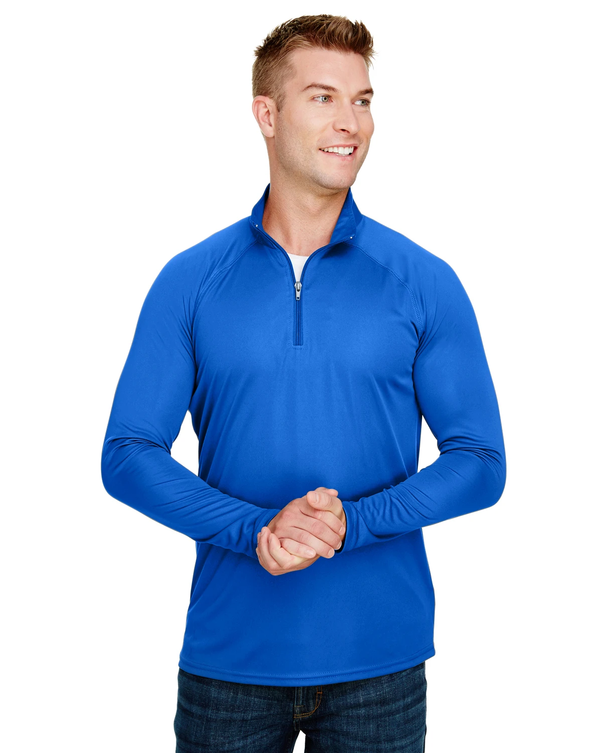 Adult Unisex Daily Polyester 1/4 Zip 9 Adult Unisex Daily Polyester 1/4 Zip - Image 7