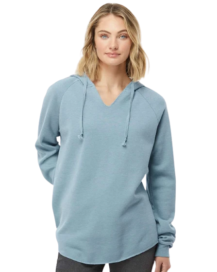 Women’s Lightweight California Wave Wash Hooded Sweatshirt 3 Women’s Lightweight California Wave Wash Hooded Sweatshirt