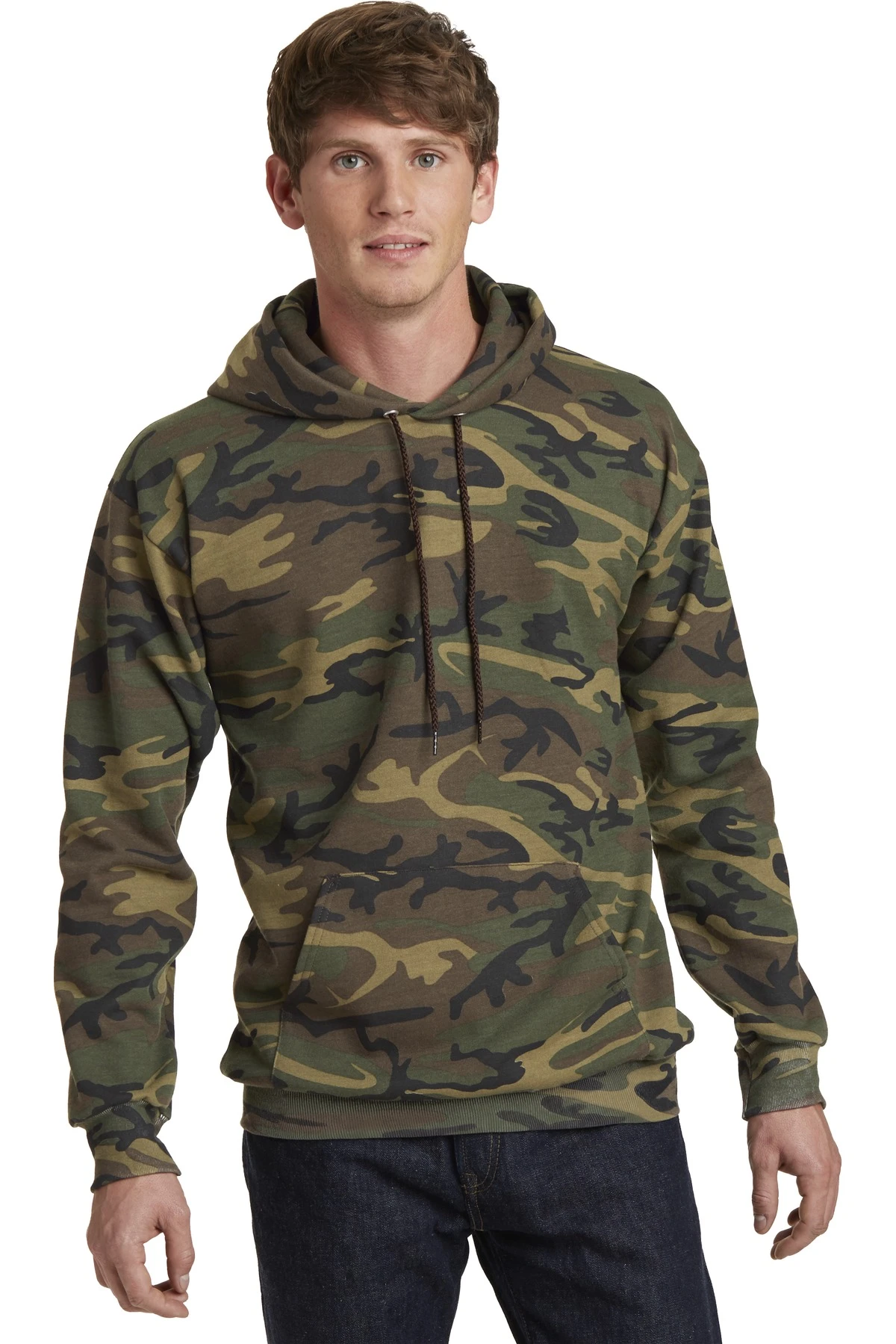 Unisex Core Fleece Camo Pullover Hooded Sweatshirt 6 Unisex Core Fleece Camo Pullover Hooded Sweatshirt - Image 4