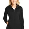 Ladies Active Hooded Soft Shell Jacket 1 Ladies Active Hooded Soft Shell Jacket -Jiffyshirts Sales Store ed9055ead16d69