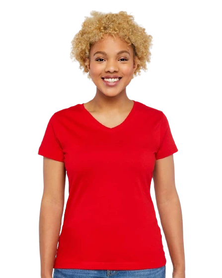 Ladies' Premium Jersey V-Neck T-Shirt 8 Ladies' Premium Jersey V-Neck T-Shirt - Image 6