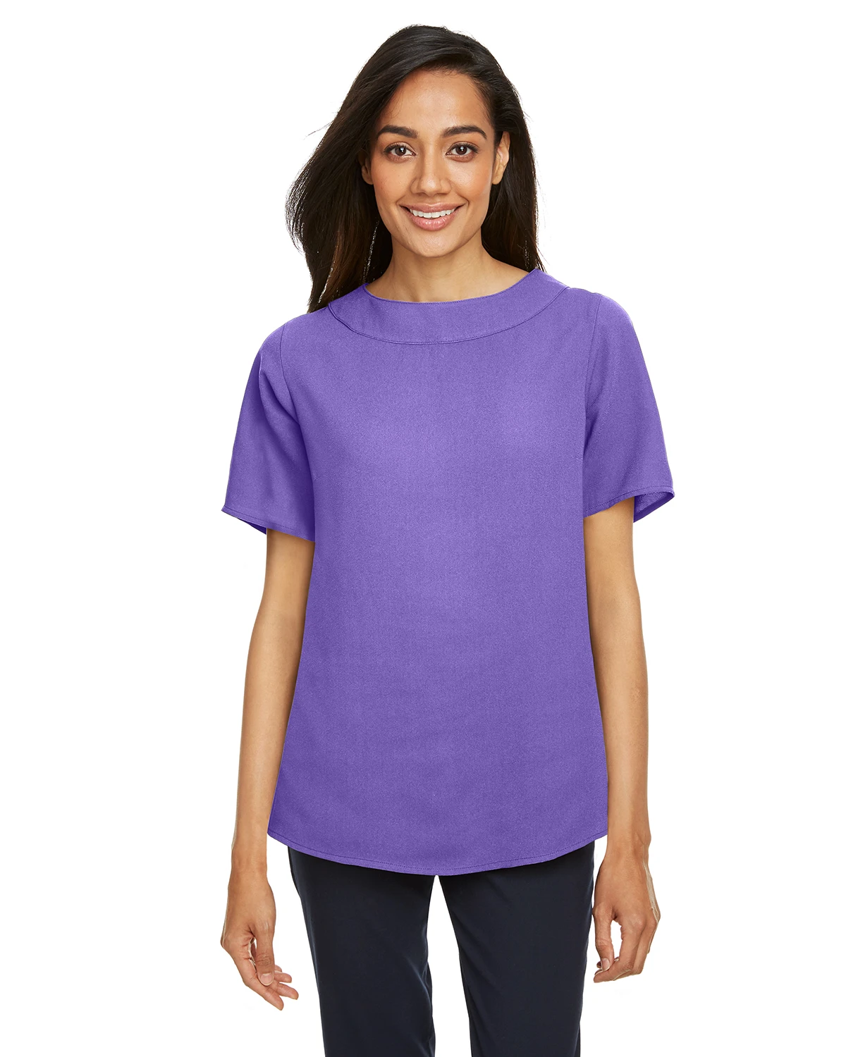 Ladies' Perfect Fit™ Boat-Neck Blouse 10 Ladies' Perfect Fit™ Boat-Neck Blouse - Image 8