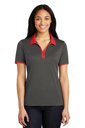 Ladies Heather Contender Contrast Polo 8 Ladies Heather Contender Contrast Polo - Image 6