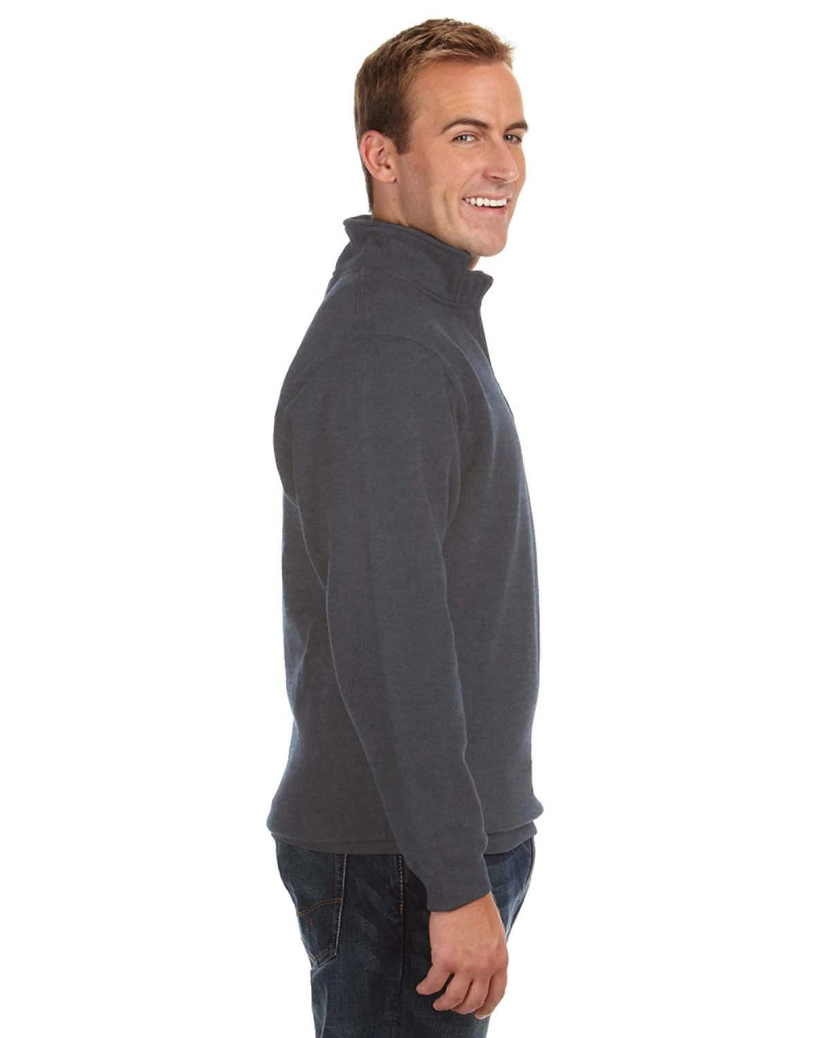 Adult Unisex Heavyweight Fleece Quarter-Zip 4 Adult Unisex Heavyweight Fleece Quarter-Zip - Image 2