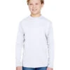 Youth Unisex Long Sleeve Cooling Performance Crew Shirt