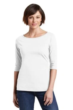 District Ladies' Perfect Weight 3/4-Sleeve Tee -Jiffyshirts Sales Store eefba880f52328