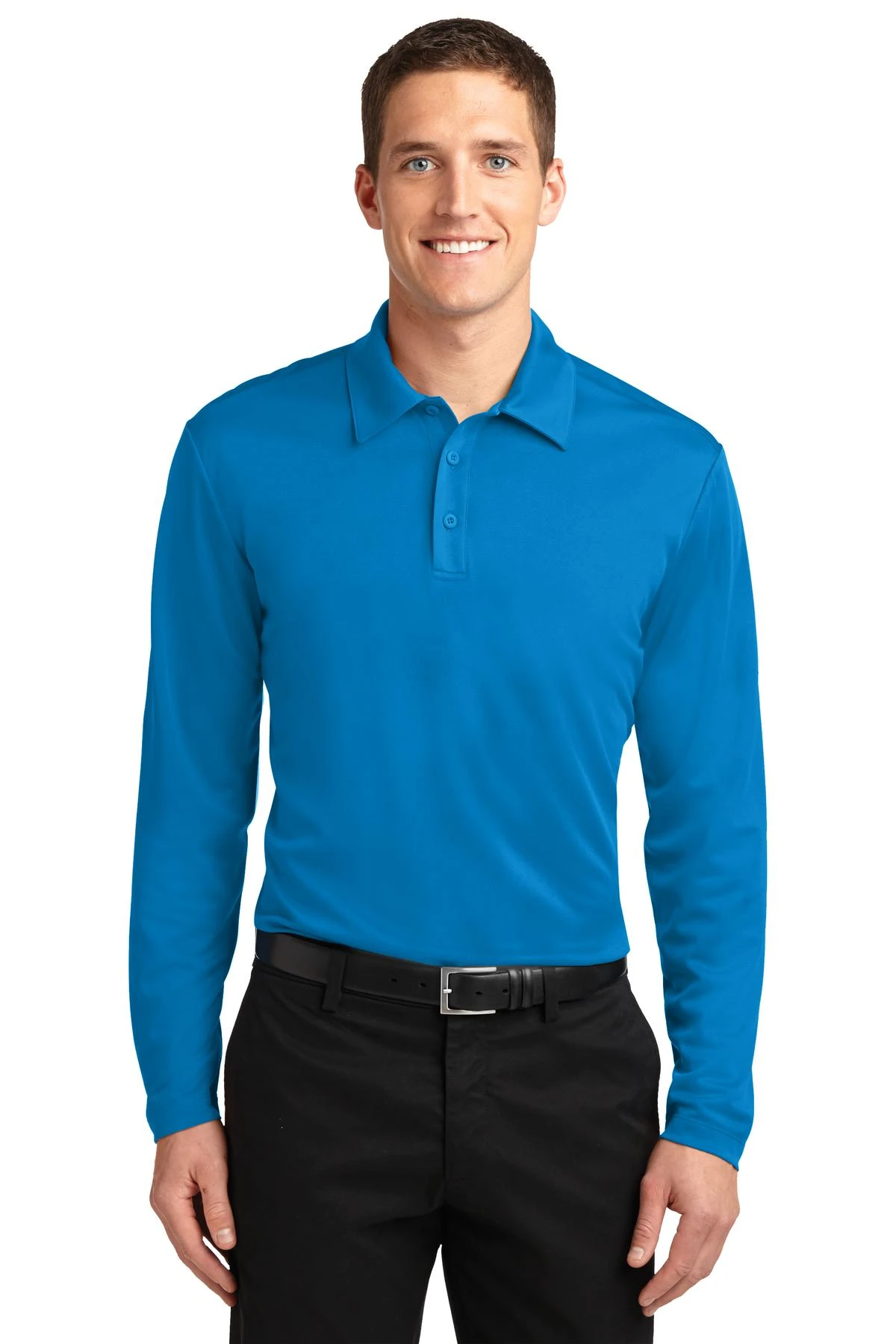 Silk Touch Performance Long Sleeve Polo 12 Silk Touch Performance Long Sleeve Polo - Image 10