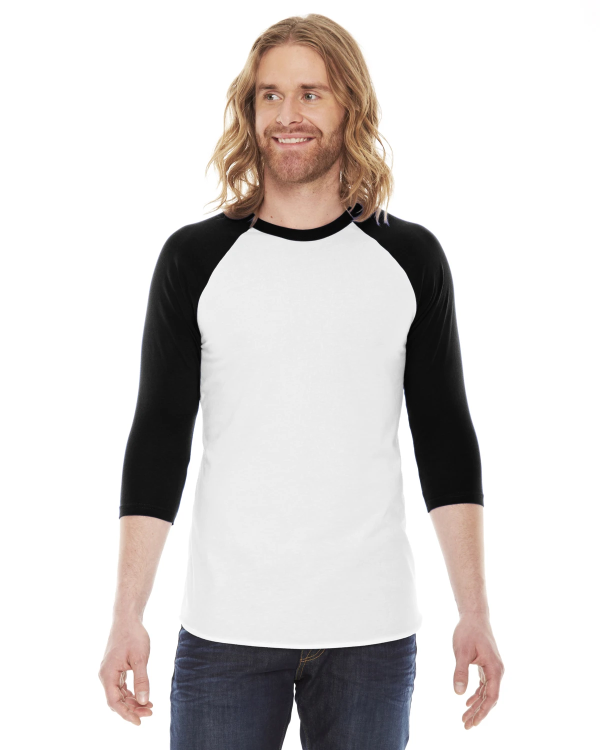 Unisex Poly-Cotton 3/4-Sleeve Raglan T-Shirt 16 Unisex Poly-Cotton 3/4-Sleeve Raglan T-Shirt - Image 14