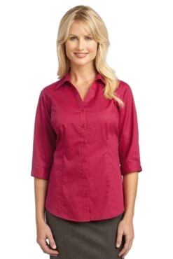 Port Authority Ladies 3/4-Sleeve Blouse 12 Port Authority Ladies 3/4-Sleeve Blouse -Jiffyshirts Sales Store f245b8355a4d23