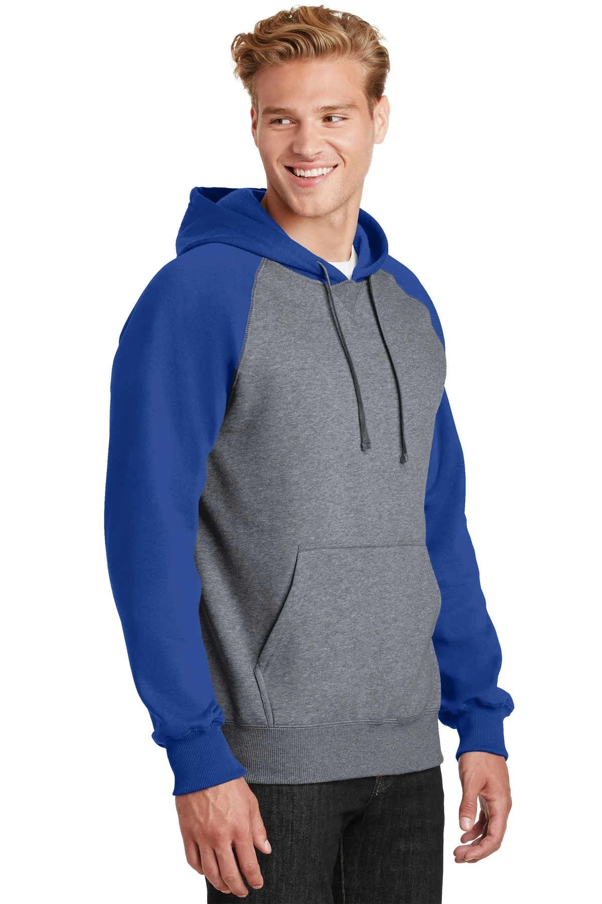 Raglan Colorblock Pullover Hooded Sweatshirt 5 Raglan Colorblock Pullover Hooded Sweatshirt - Image 3
