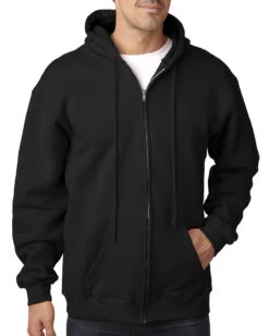 Adult Unisex 9.5oz., 80% Cotton/20% Polyester Full-Zip Hooded Sweatshirt