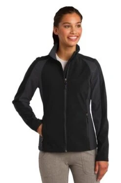 Ladies Colorblock Soft Shell Jacket