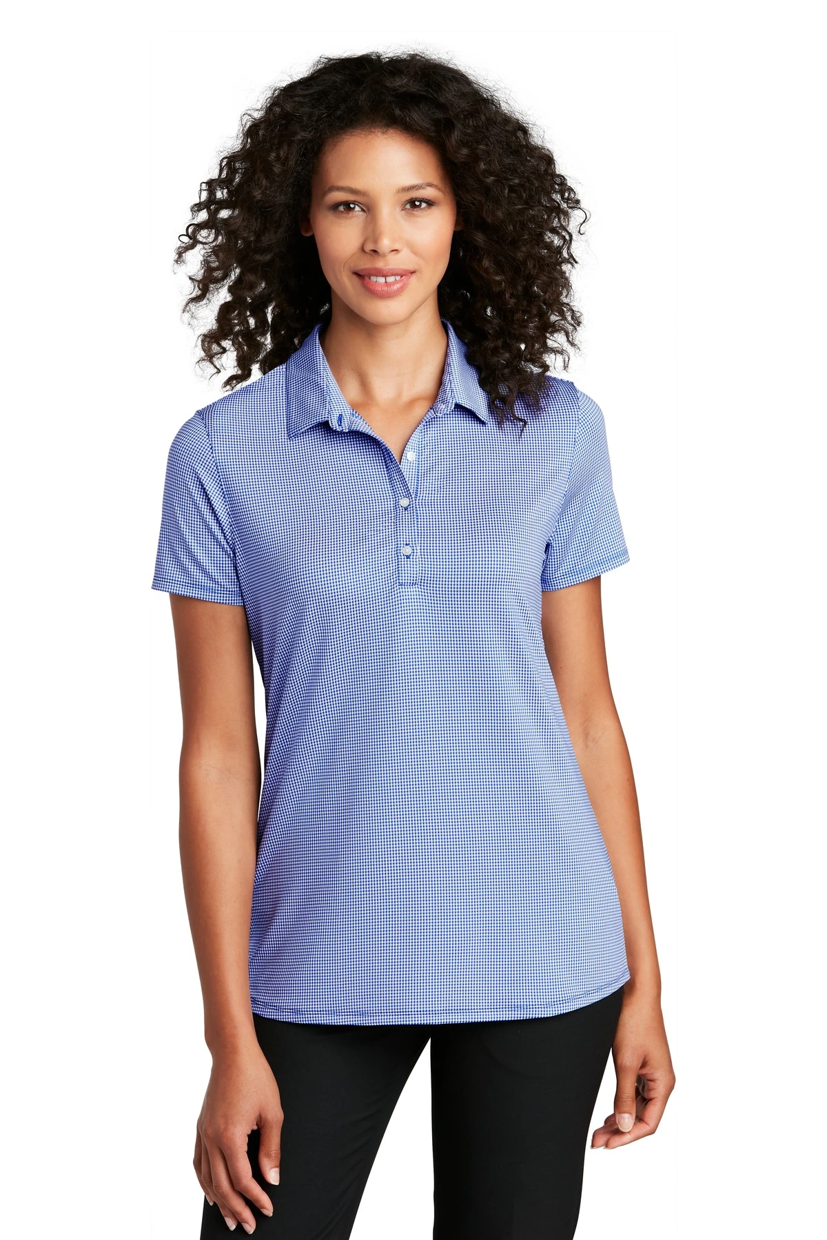 Ladies Gingham Polo 9 Ladies Gingham Polo - Image 7