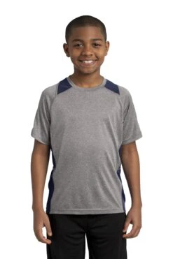 Youth Unisex Heather Colorblock Contender Tee -Jiffyshirts Sales Store f369912378cd60