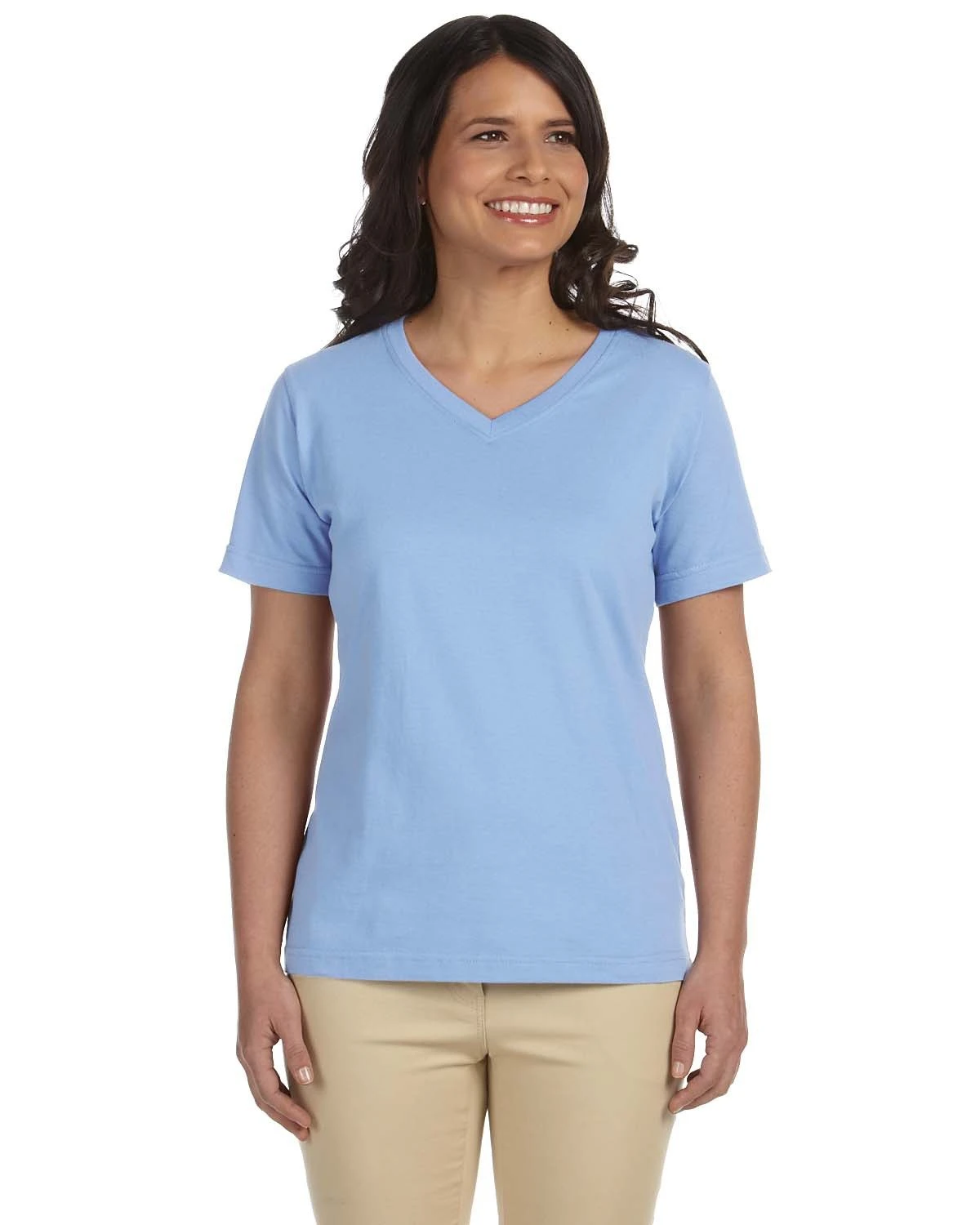 Ladies' Premium Jersey V-Neck T-Shirt 9 Ladies' Premium Jersey V-Neck T-Shirt - Image 7