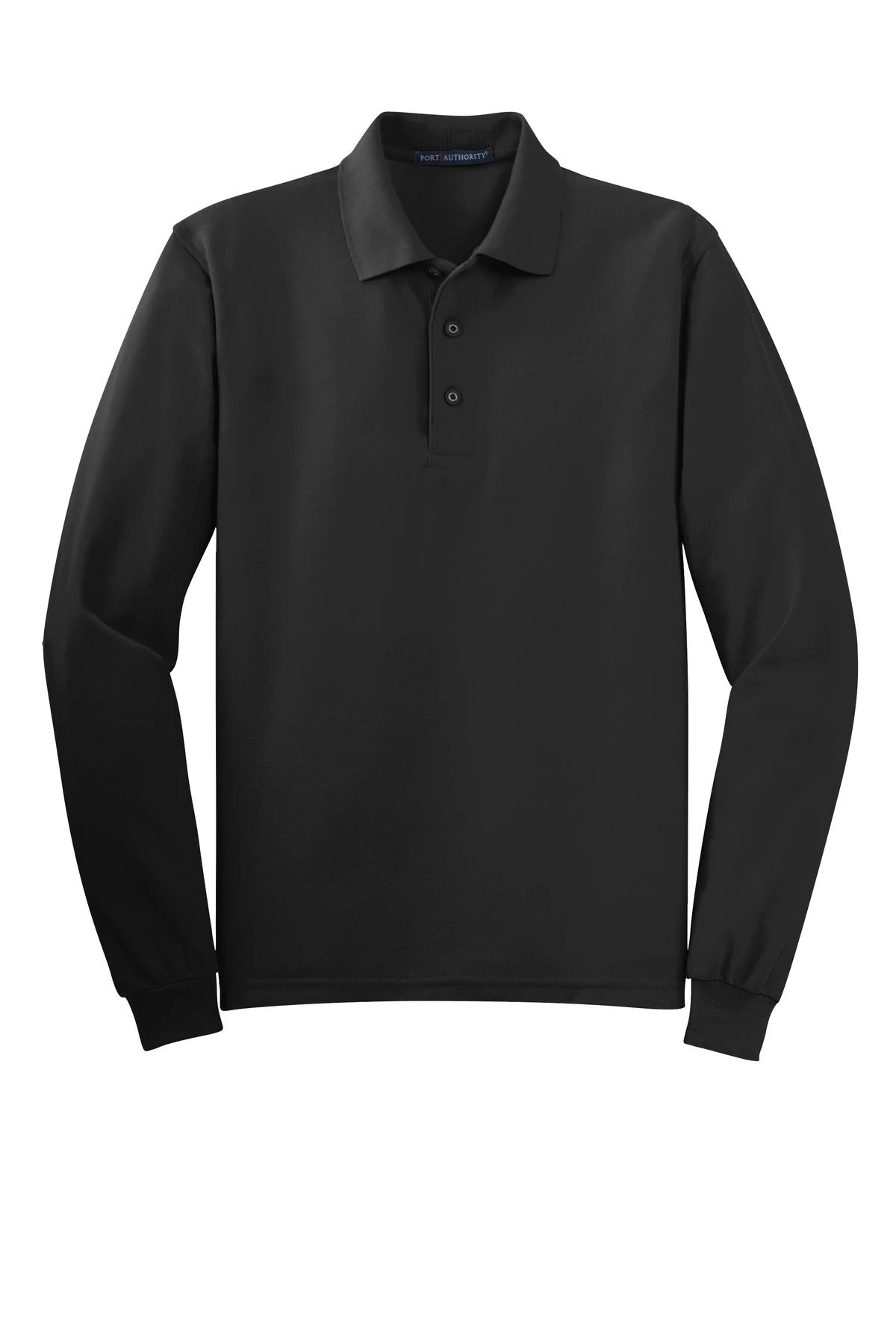 Tall Silk Touch Long Sleeve Polo 5 Tall Silk Touch Long Sleeve Polo - Image 3