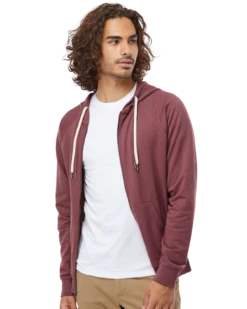 Unisex Lightweight Loopback Terry Zip Hood -Jiffyshirts Sales Store f5635ffc0e3b1a
