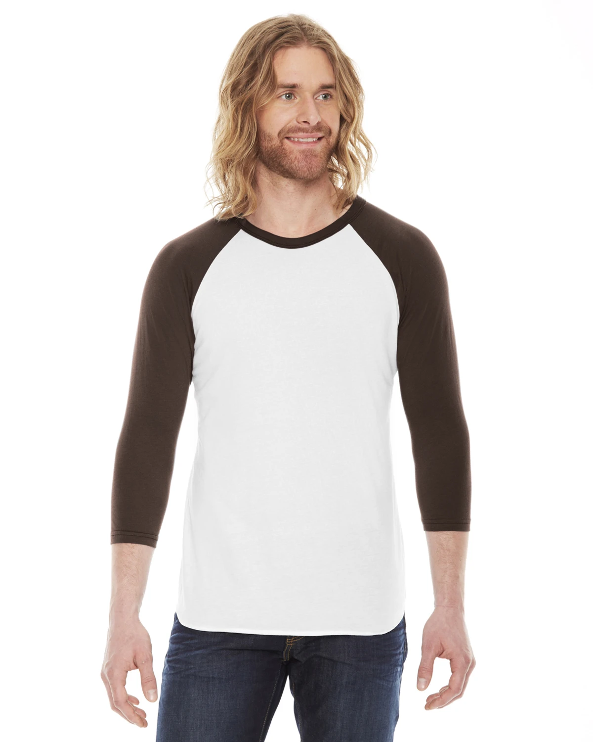 Unisex Poly-Cotton 3/4-Sleeve Raglan T-Shirt 7 Unisex Poly-Cotton 3/4-Sleeve Raglan T-Shirt - Image 5
