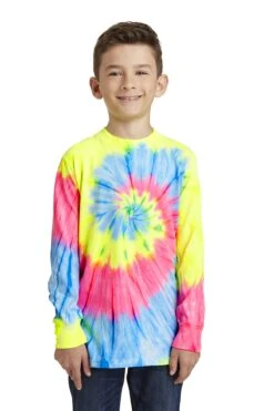 Youth Unisex Tie-Dye Long Sleeve Tee -Jiffyshirts Sales Store f61f125ffa4452