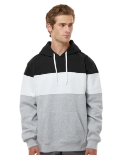 Adult Unisex Varsity Fleece Colorblocked Hooded Sweatshirt 19 Adult Unisex Varsity Fleece Colorblocked Hooded Sweatshirt -Jiffyshirts Sales Store f65e3ea1e69b08