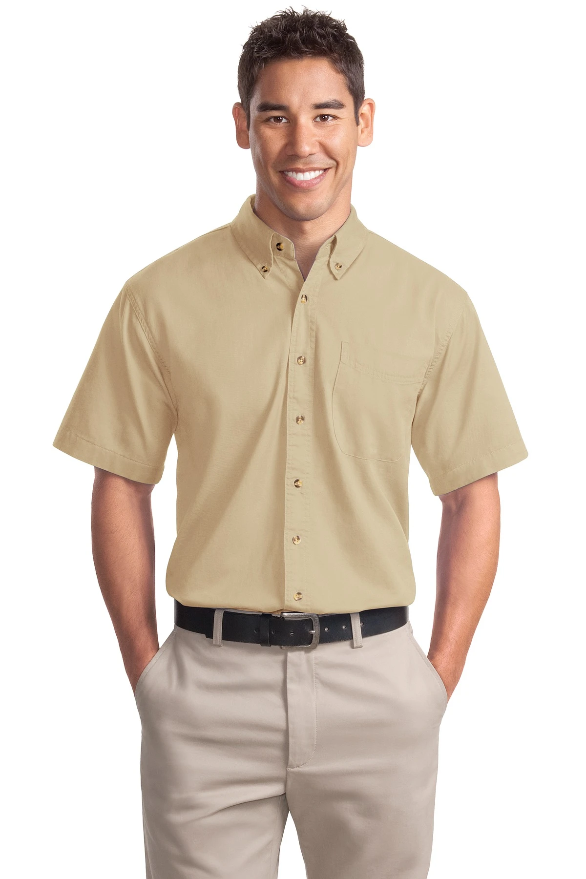 Short Sleeve Twill Shirt 6 Short Sleeve Twill Shirt - Image 4